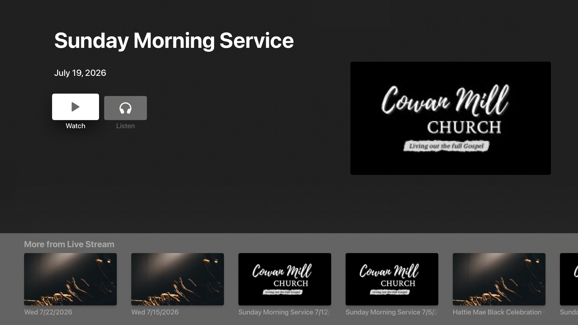Cowan Mill Church App screenshot 11