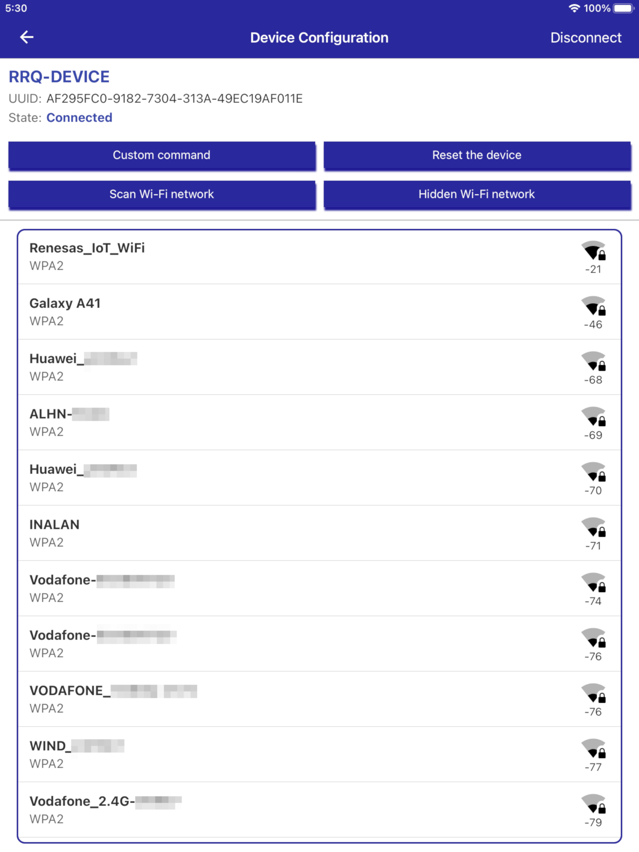 Renesas WiFiProvisioning