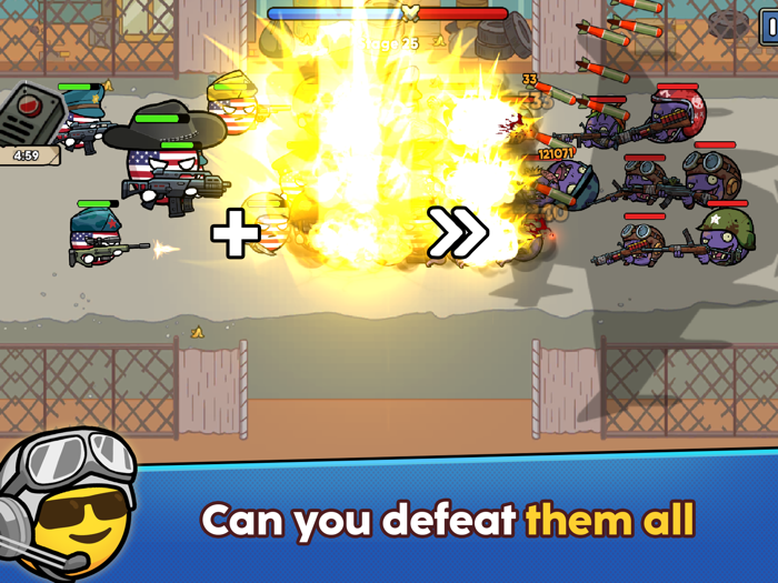 Emoji vs Zombie Merge Battle