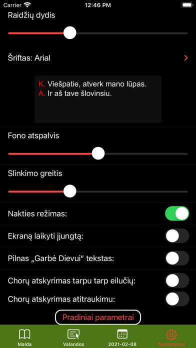 Valandų liturgija Screenshot