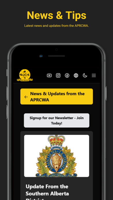 Alberta Rural Crime Watch App Screenshot