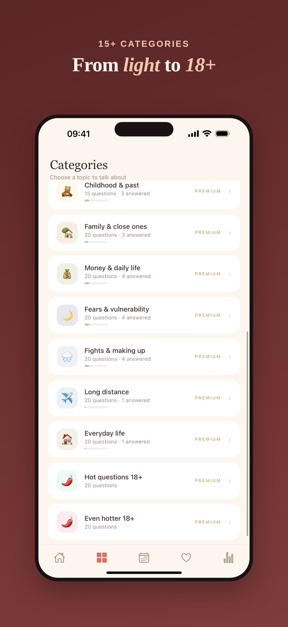 Tendre: Couples Questions screenshot 3