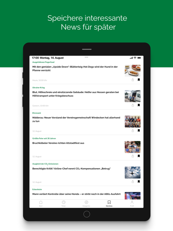 Hanauer Anzeiger News iPad screenshot 4 - News app