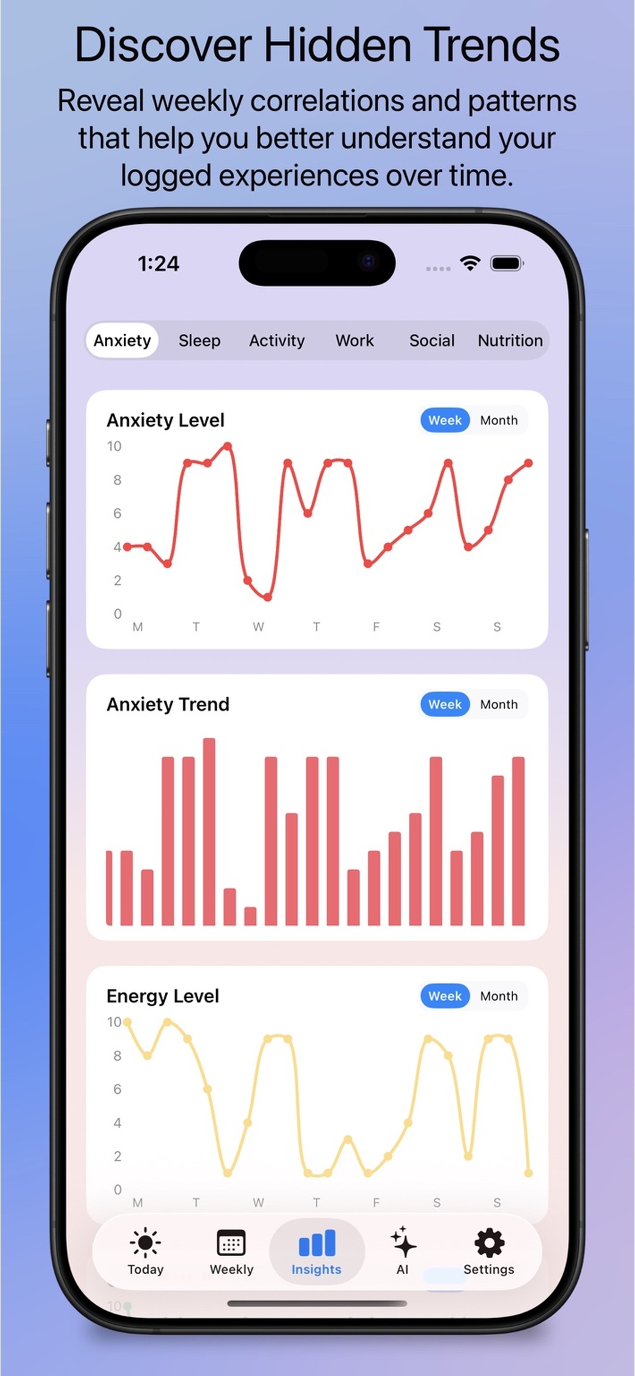 Live With Anxiety: AI tracker screenshot 4