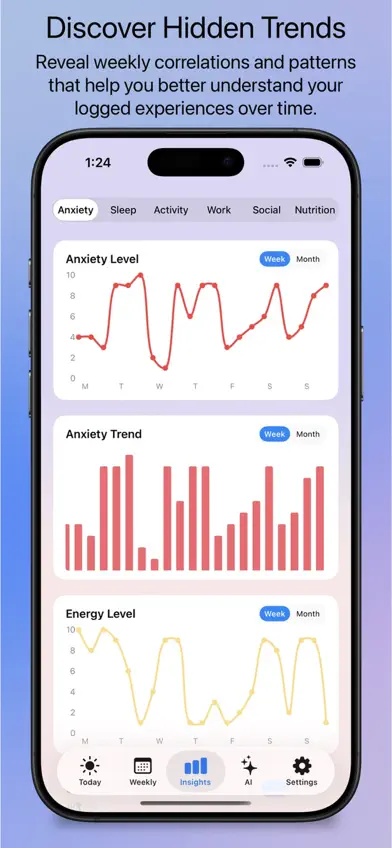 Live With Anxiety: AI tracker screenshot 4