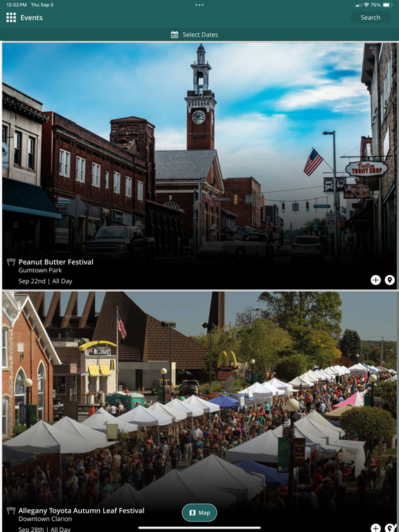 Clarion County PA iPad screenshot 6 - Travel app