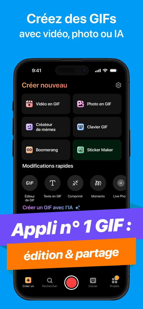 Screenshot #1 pour GIF Maker - Sticker & Emoji