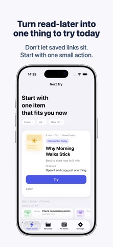 Tryve - Bookmarks into Action Screenshot 1 of 6