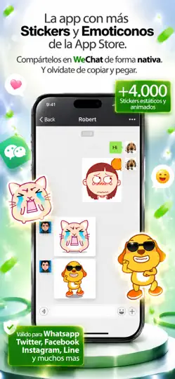 Captura de pantalla de Stickers Para WeChat en iPhone 2