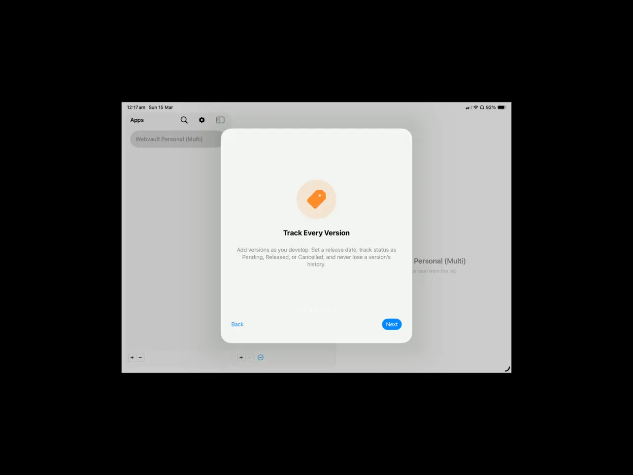 #3. Release Version Tracker (iOS) Podle: Alphaworks