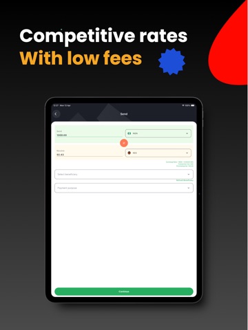SendFP - Money Transfer iPad screenshot
