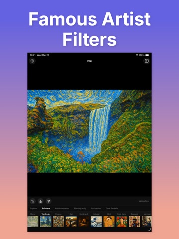 Piczi - AI Photo Editor & Art iPad screenshot