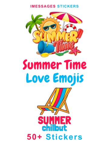 Summer Time Love Emojis iPad screenshot
