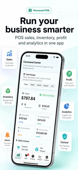 Personal POS – Sales & Stock screenshot 1