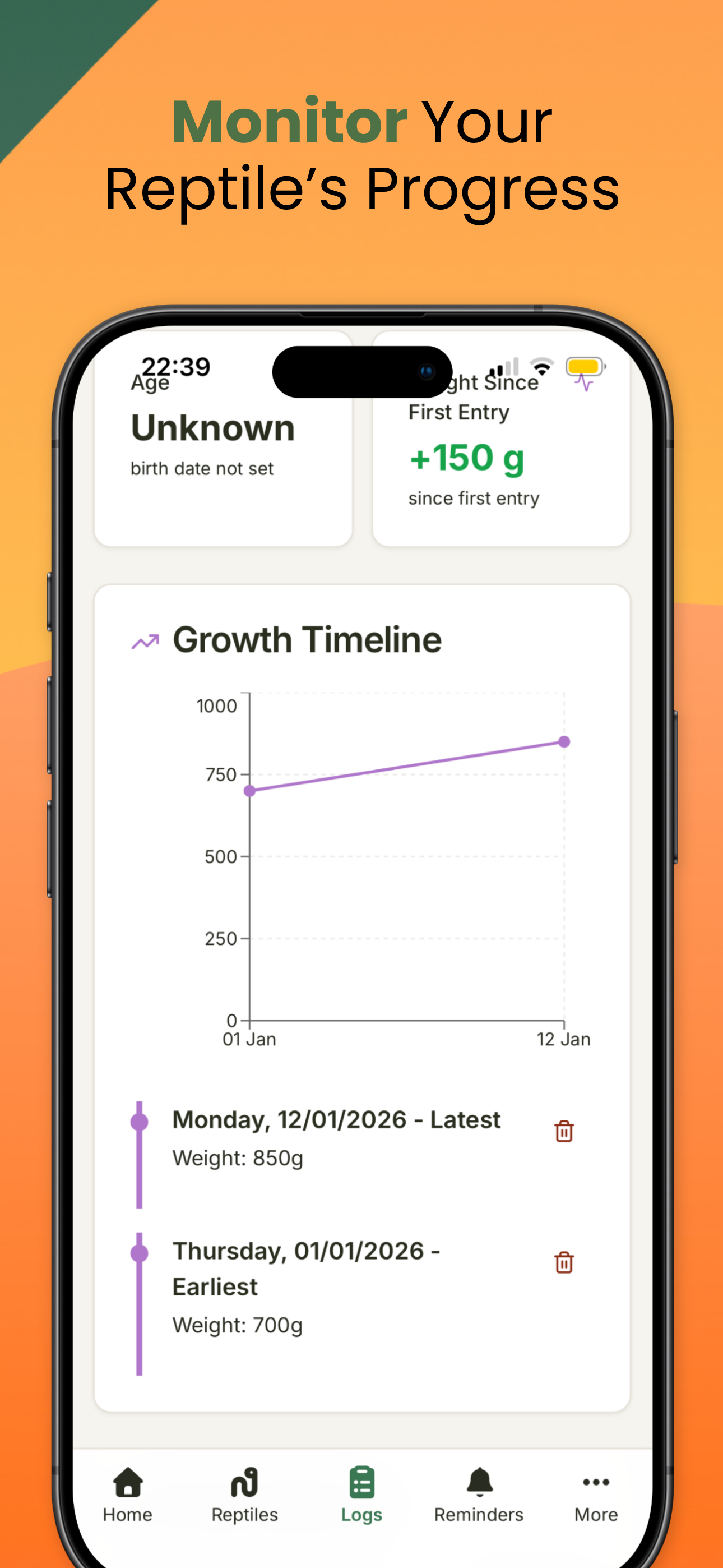 ReptiCare: Track Your Reptiles screenshot 4