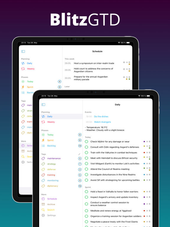 Screenshot #4 pour BlitzGTD