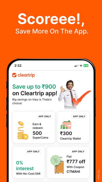 Cleartrip Flights, Hotels, Bus Screenshot