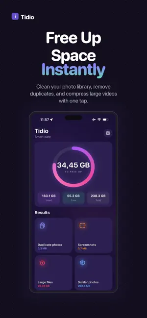 Tidio - Phone Storage Cleaner screenshot 1