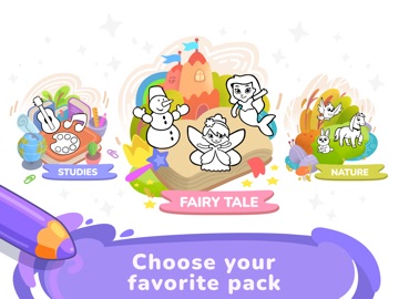 Tinty Coloring kids games book iPad screenshot