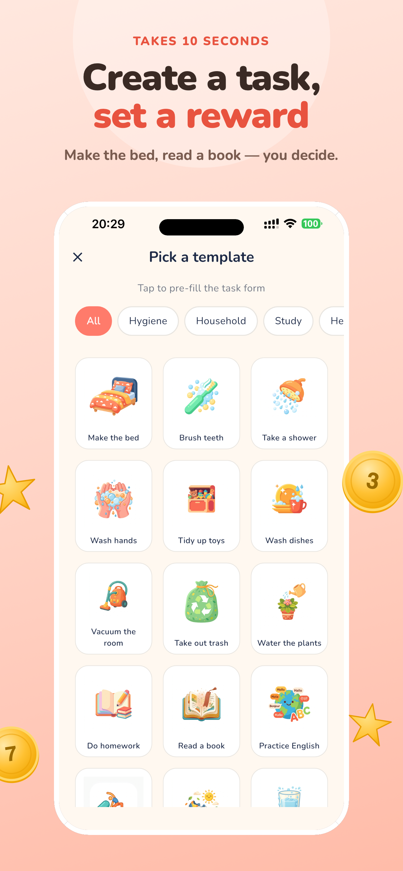 Bravo Family - chores tracker