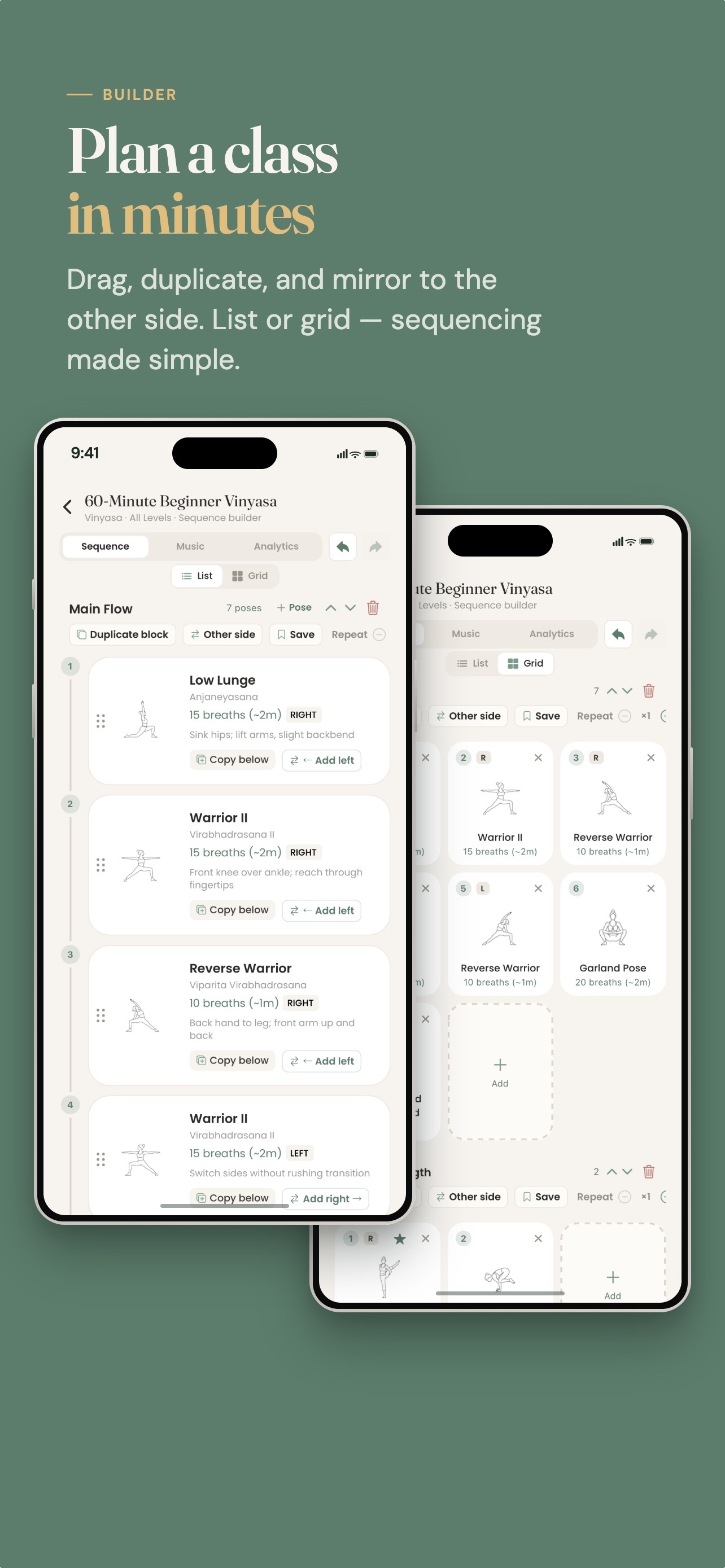 Screenshot 1 of Cue: Plan & Teach Yoga Classes