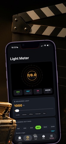 CineLight: Film Light Meter iPhone screenshot