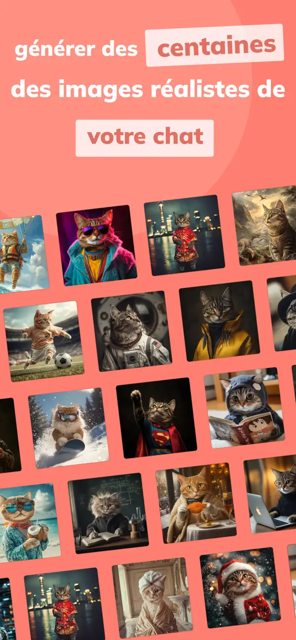 Screenshot #3 pour CatCamera - Portraits IA Chat