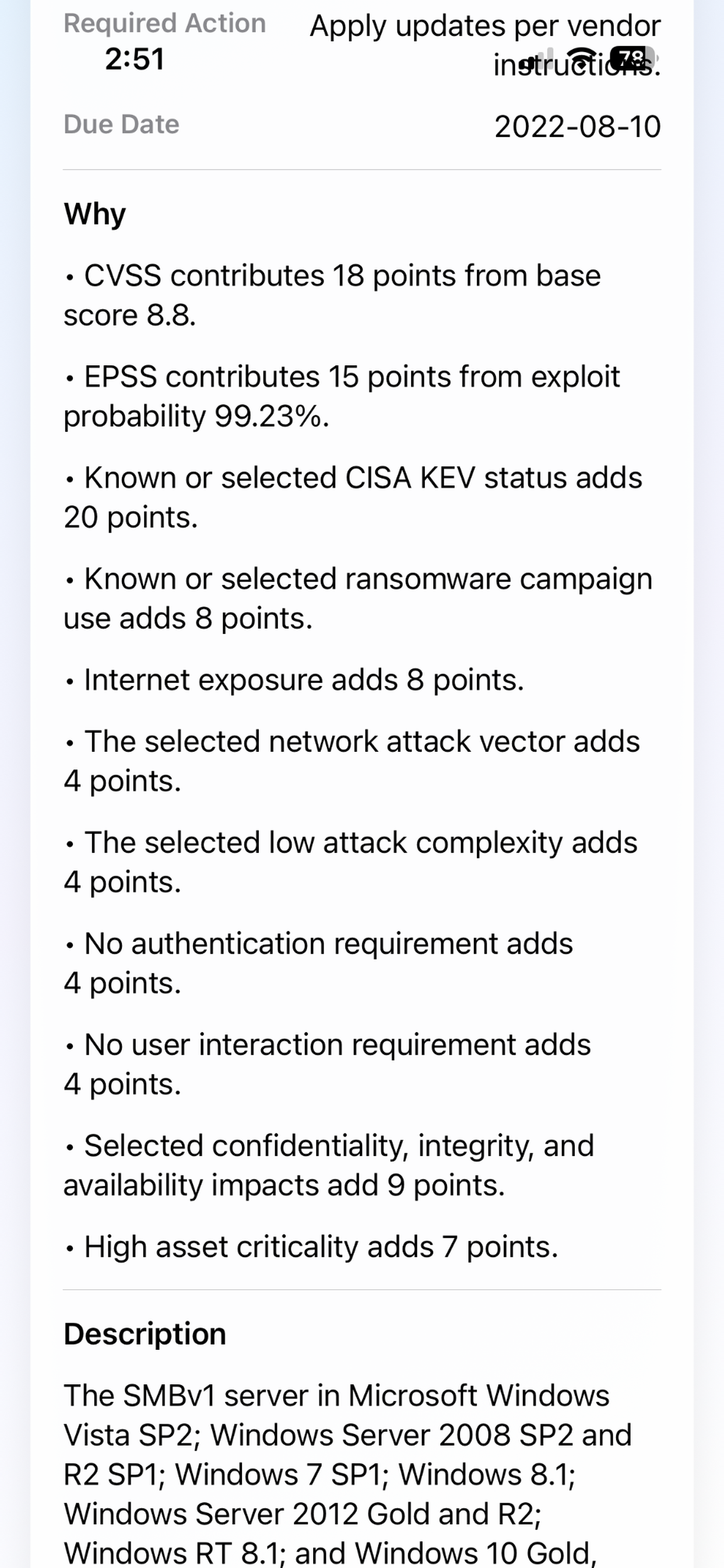 CVE Urgency screenshot 6