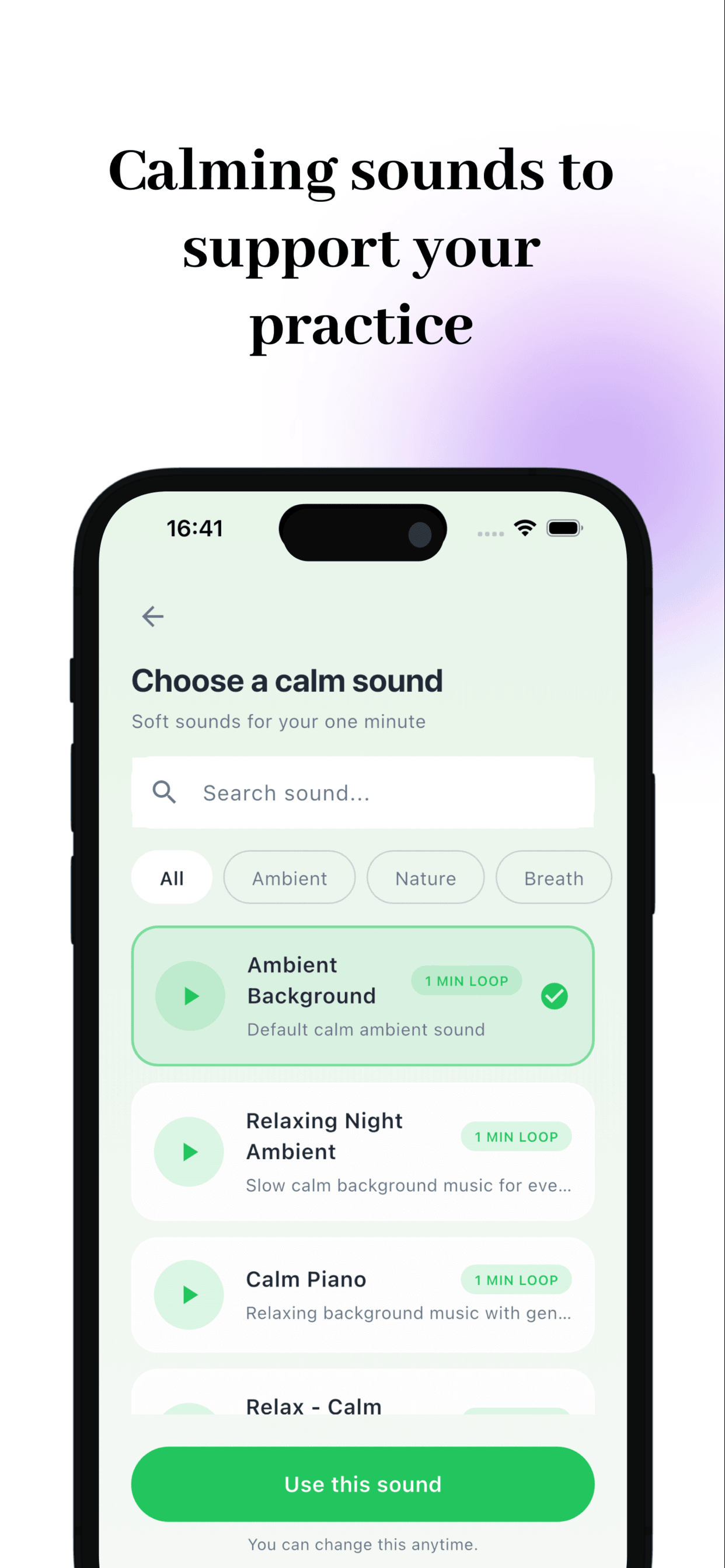 1 Minute Calm – Stress Relief