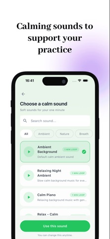 1 Minute Calm – Stress Relief screenshot