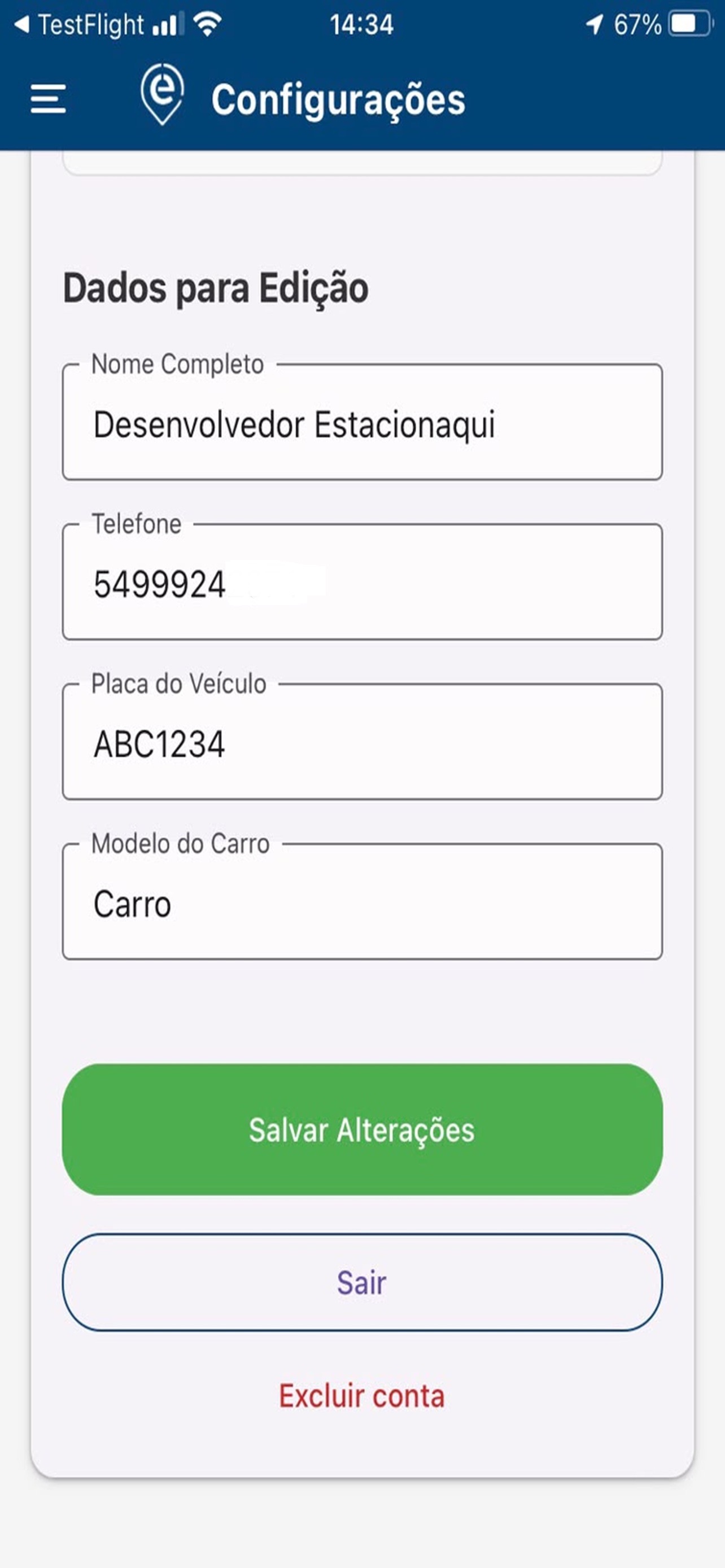 Screenshot 5 of Estacionaqui App