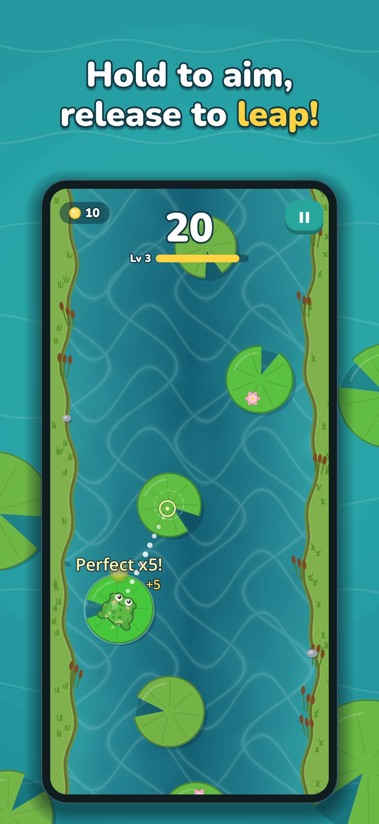 Screenshot 1 of Lily Leap: Frog Jump Game