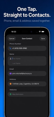 Contact Scanner: Phone & Email screenshot