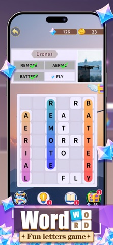Word Word-Fun Letters Game iPhone screenshot