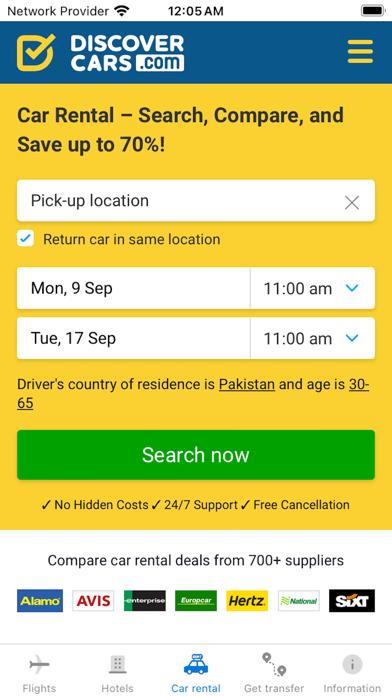 Flights & Cheap Tickets Screenshot