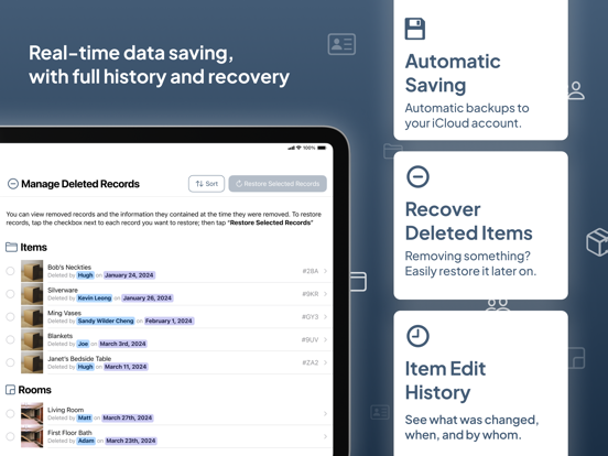Sedo: Declutter Home Inventory iPad screenshot 5 - Productivity app