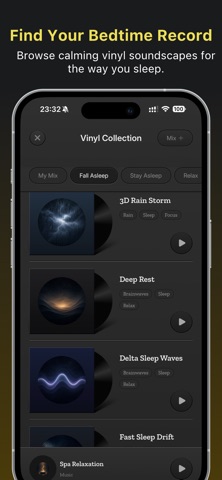 Vinyl Sleep Sound Machine iPhone screenshot