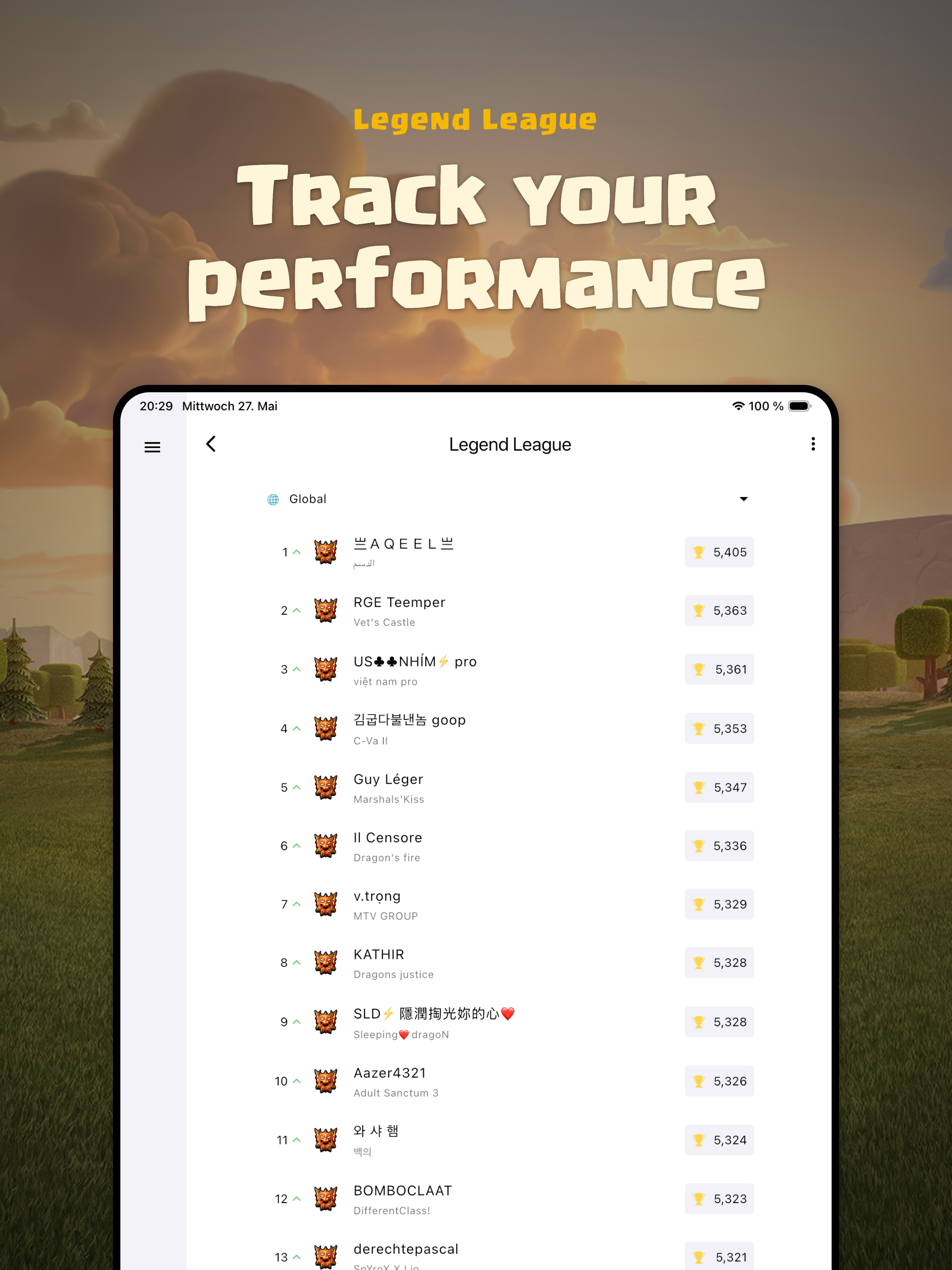War Report for Clash of Clans