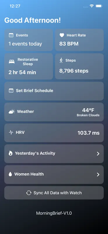MorningBrief screenshot 1 of 8