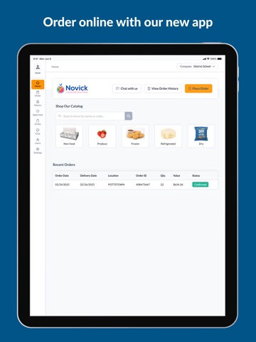 Novick Corporation iPad screenshot