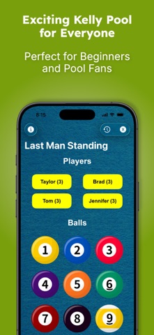 Kelly Pool: Fun Group Games iPhone screenshot