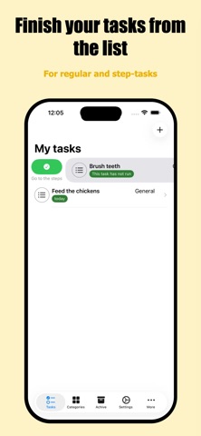 My recurring tasks screenshot