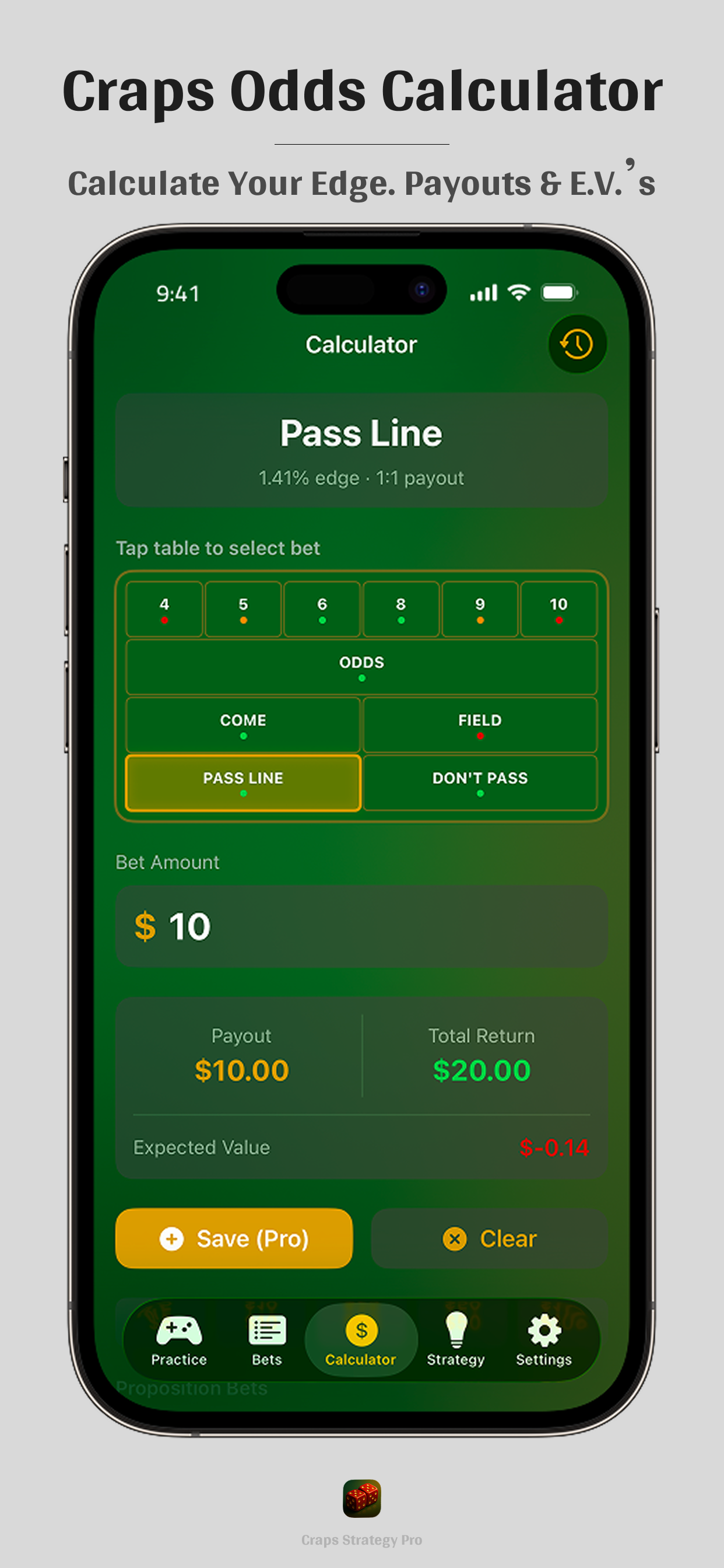 Craps Strategy Pro screenshot 3