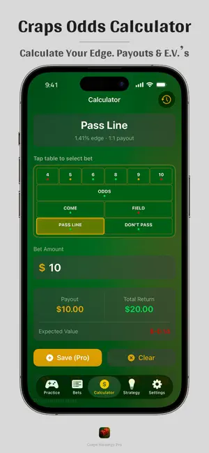 Craps Strategy Pro screenshot 3