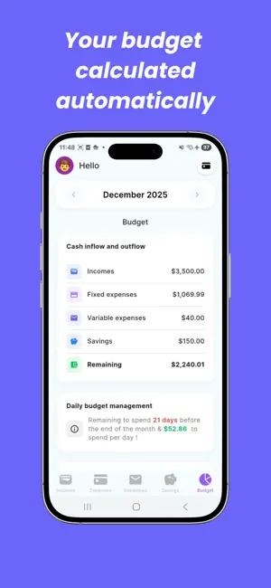 Finzee - envelope budget screenshot 3