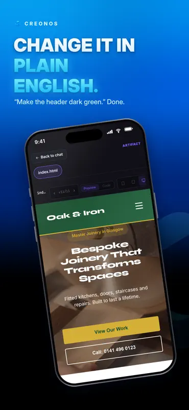 CreonOS: AI Website Builder screenshot 6 of 9