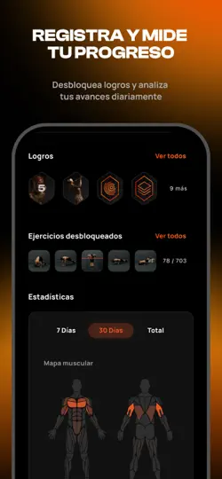 Captura de pantalla de Calisteniapp: Fuerza Y Control en iPhone 4