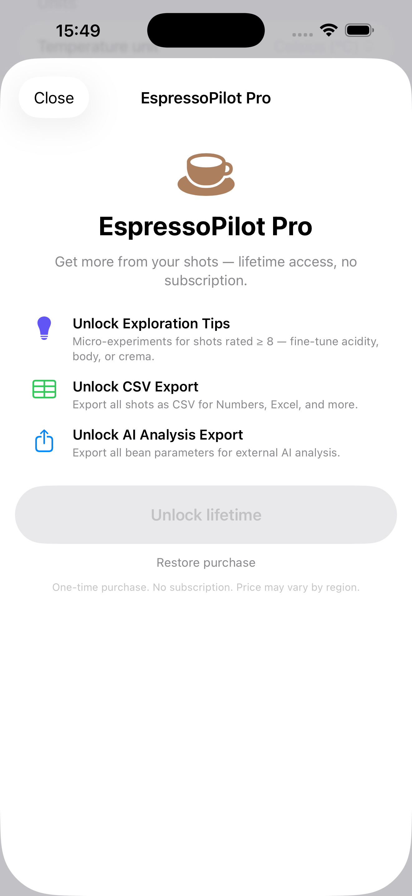 EspressoPilot screenshot 10