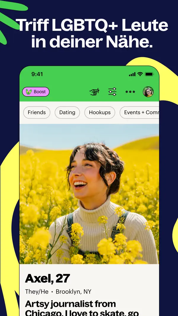 Lex: App für queere Menschen iPhone App Screenshot 5 – Soziale Netzwerke