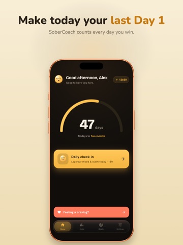 Sober Coach: Quit Alcohol iPad screenshot